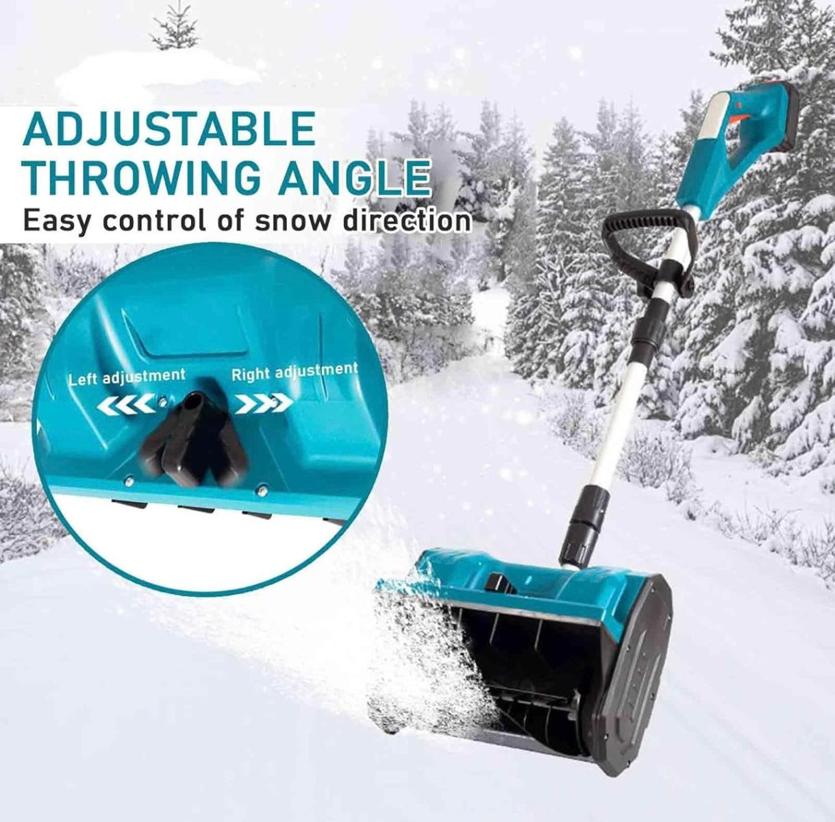 Spazzaneve a batteria Leggera, Compatta e Versatile professionale