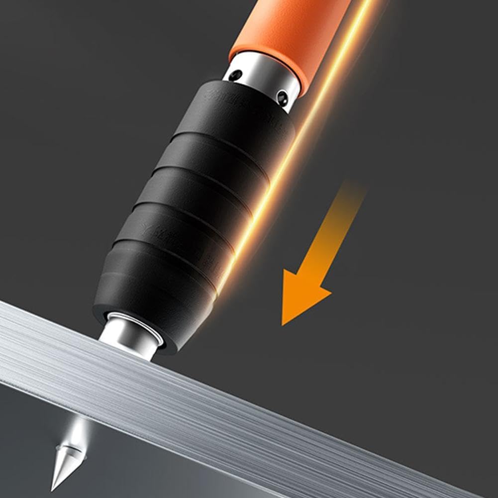 Pistola Manuale Sparachiodi Portatile con Silenziatore Regolabile per Muri e Cemento