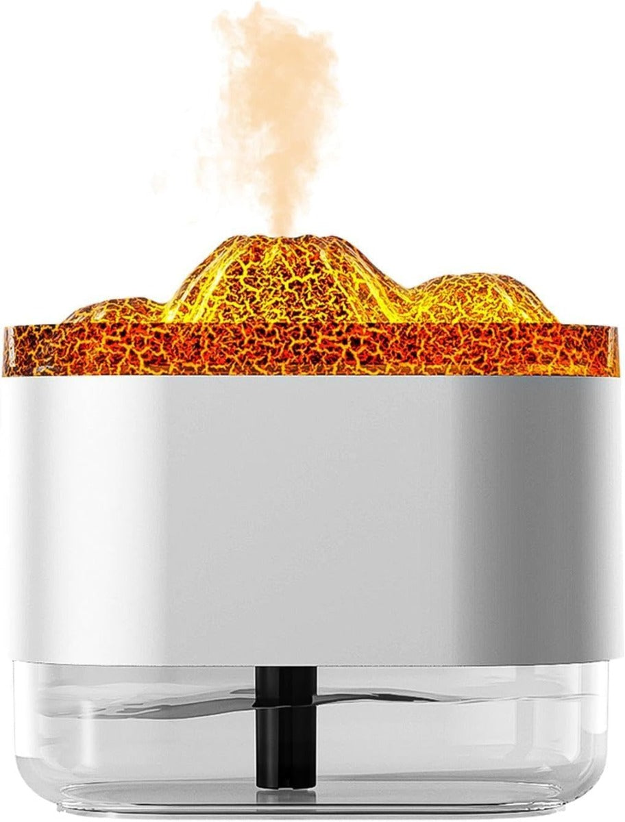 Diffusore Umidificatore Flame Volcano con Luce LED e Spegnimento Automatico - 300ml