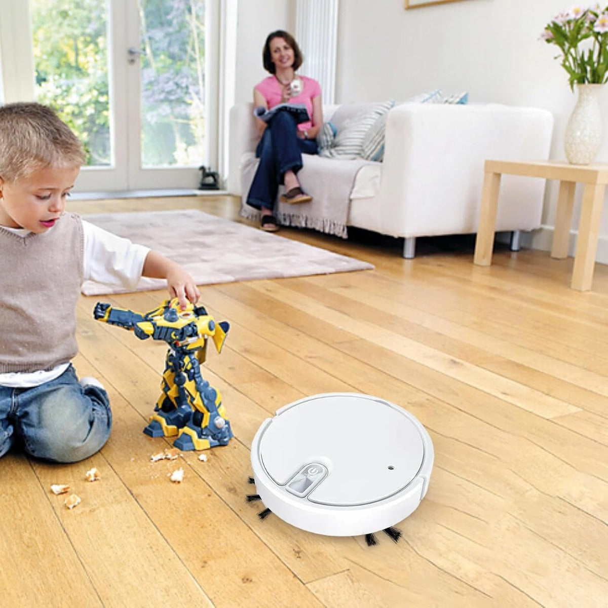 Robot Aspirapolvere con Aspirazione Forte con umidificatore ambientale