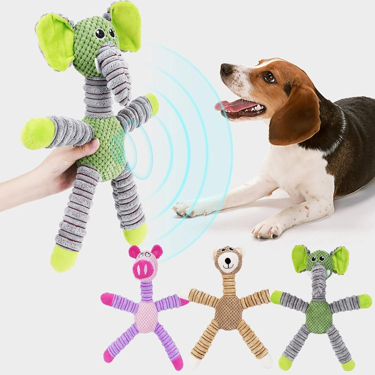 Giocattolo in Peluche per Cani – Morbido e Resistente al Morso con Suono