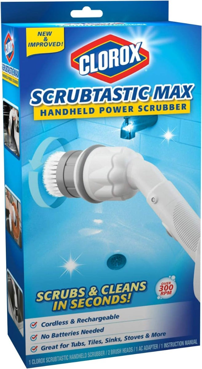 Spazzola Elettrica Rotante Senza Fili con Manico Estendibile – Pulizia Profonda per Bagno, Cucina e Superfici Difficili