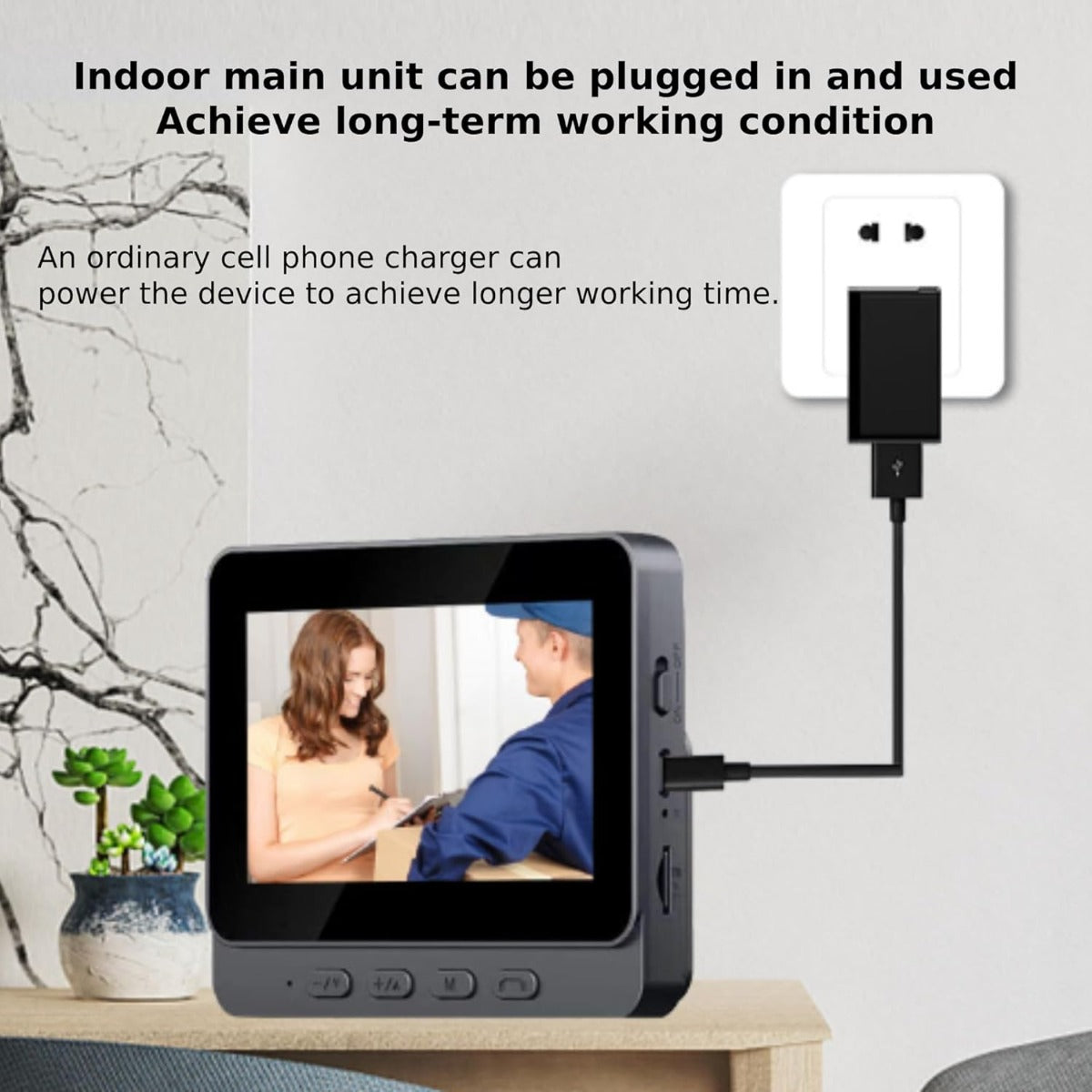 Videocitofono con Monitor, Visione Notturna, Voce Bidirezionale, Angolo di Visione Ampio.