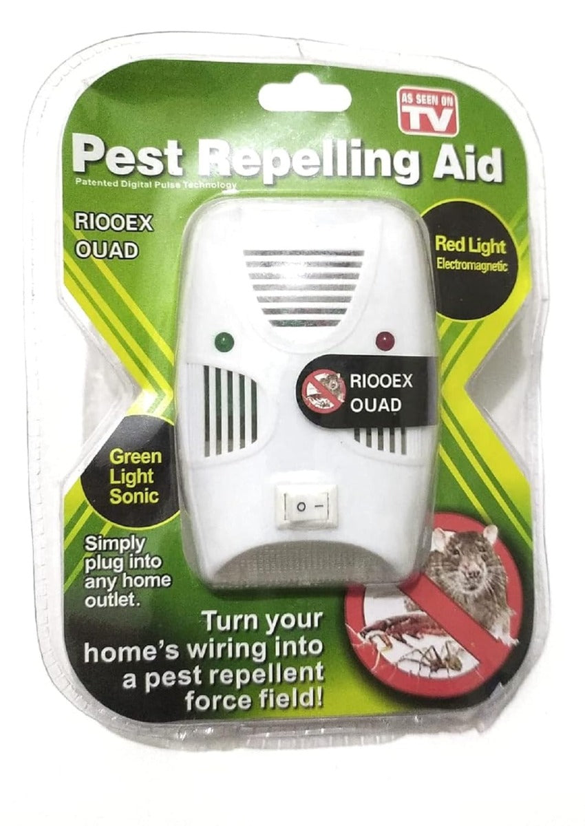 Dispositivo Ultrasuoni Portatile per il Controllo di Insetti, Topi, Zanzare e Parassiti – Sicuro per Casa e Ufficio