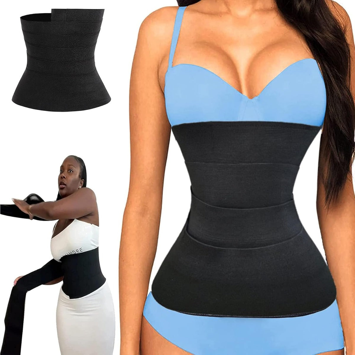 Nastro per Allenatore in Vita Invisibile per Donna, Fascia Regolabile per Perdita di Peso e Modellamento Corpo, Cintura Snellente per Pancia