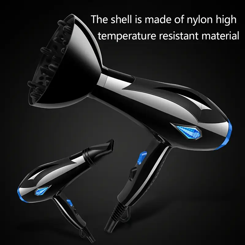 Asciugacapelli Professionale 3800W con Accessori per Styling – Potente e Versatile