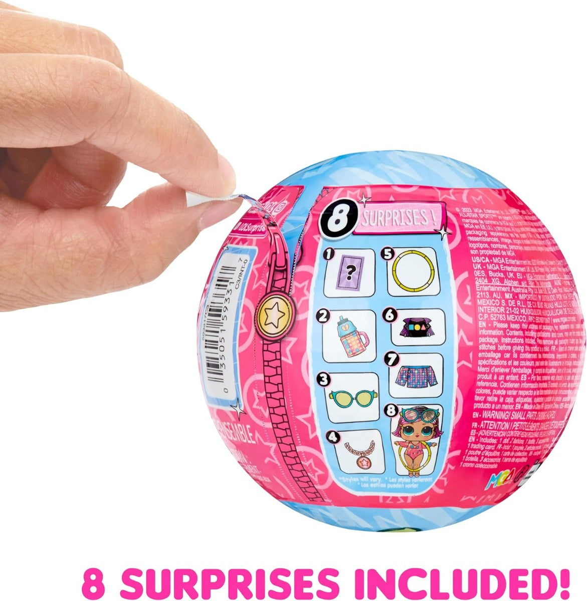 LOL Surprise All Star Sports Ginnastica – Bambola da Collezione con 8 Sorprese