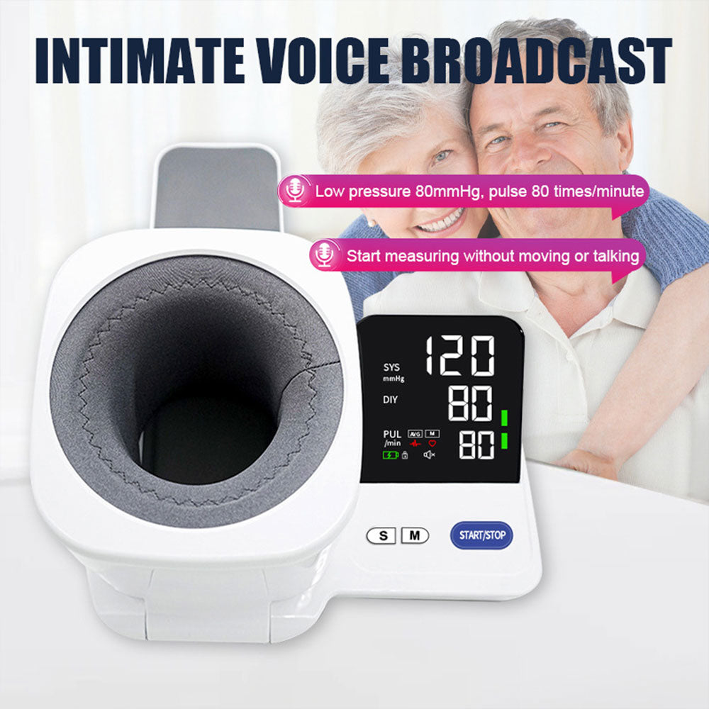 Misuratore di Pressione Automatico da Braccio – Display Digitale LED, Misurazione Rapida e Precisa, Rilevazione Irregolarità del Battito, Cuffia Comfort Regolabile – Per Uso Domestico e Clinico