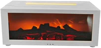 Diffusore di Oli Essenziali Fiamma 3D con Telecomando e 7 Luci LED – Diffusore Aroma Ambiente Modello Caminetto per Casa, Ufficio e Studio Yoga
