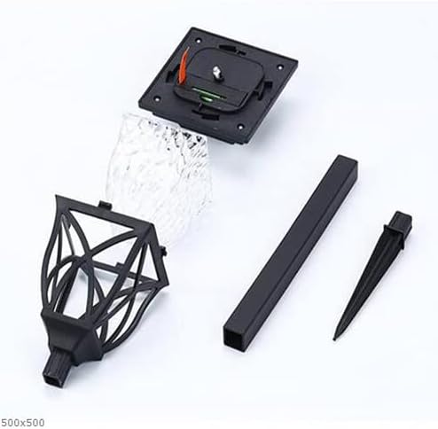 Luce Solare LED TE-B0155 da Giardino a Pannello Solare con Paralume in Vetro – Impermeabile IP65