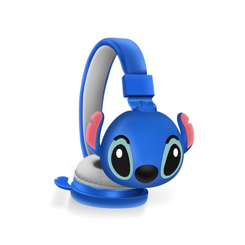 Cuffie Wireless Bluetooth con Microfono, Suono Stereo HIFI, Design Pieghevole, Cuffie Anime Cartoon per Bambini