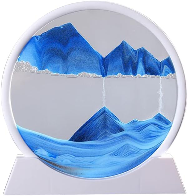 Sabbie Mobili Creative 3D – Paesaggio Naturale con Sabbia che Scorre, Arte da Scrivania per Casa e Ufficio