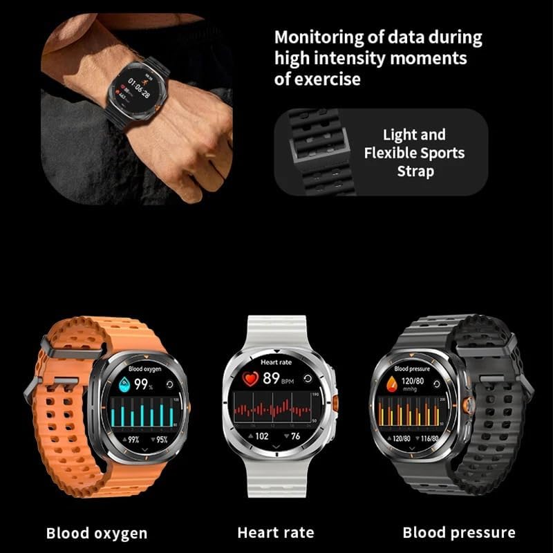 Smart Watch Galaxy Watch Ultra 47mm LTE Titanium  touch 1,43” con chiamate wireless, 100+ modalità sport, meteo, musica, assistente vocale e monitoraggio 24h