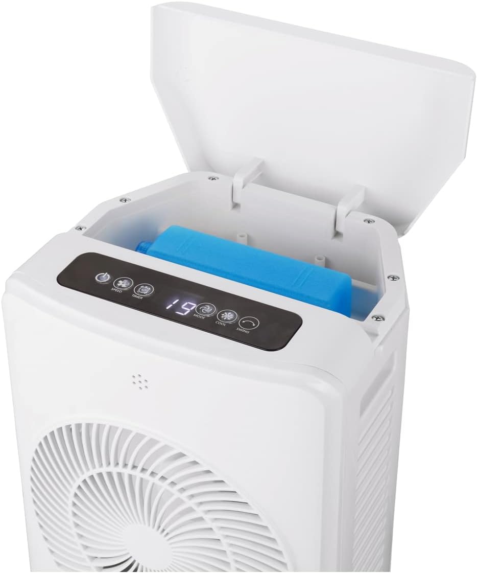 Purificatore e Raffrescatore d'Aria 3 in 1 – Serbatoio 5L, 3 Velocità, 65W, con Siberini Inclusi