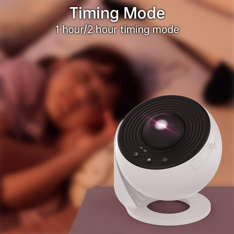 Proiettore Planetario 12 in 1 con Luce Notturna Stellare, Rotazione a 360° e Cronometraggio Automatico