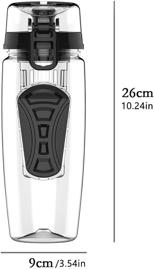 Borraccia per Infusi da 950 ml – Bottiglia Sportiva con Filtro Frutta, Senza BPA, Tappo Antigoccia