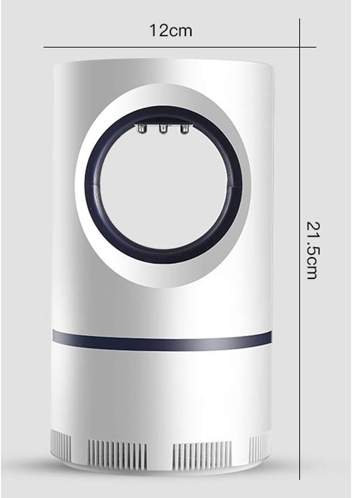 Lampada Antizanzare UV con Aspirazione Silenziosa – Trappola Elettronica USB per Interni