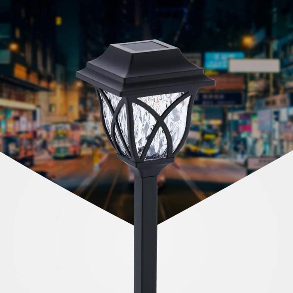 Luce Solare LED TE-B0155 da Giardino a Pannello Solare con Paralume in Vetro – Impermeabile IP65