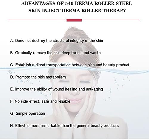Rullo Derma Microneedle in Titanio 0,5 mm per Cura della Pelle, Trattamento delle Rughe e Stimolazione della Ricrescita dei Capelli