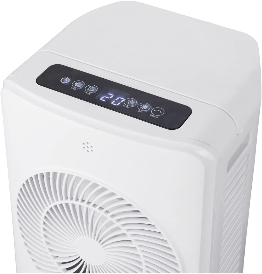 Purificatore e Raffrescatore d'Aria 3 in 1 – Serbatoio 5L, 3 Velocità, 65W, con Siberini Inclusi