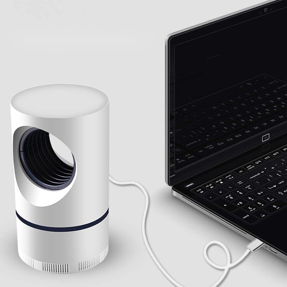 Lampada Antizanzare UV con Aspirazione Silenziosa – Trappola Elettronica USB per Interni