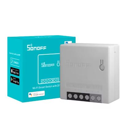 Sonoff Mini R2 WiFi Smart Switch – Interruttore Intelligente Fai-da-Te, Controllo Vocale con Alexa e Google Home