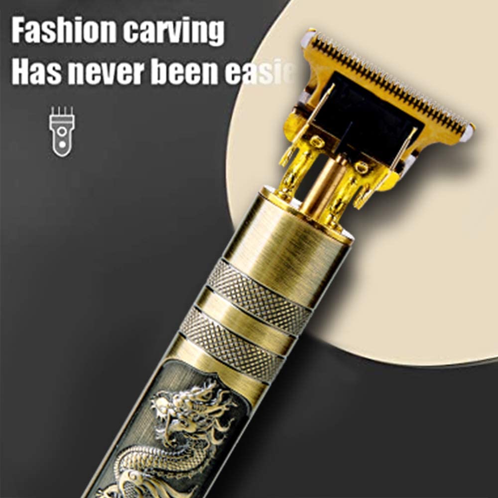 Tagliacapelli dragone Professionale Ricarica USB T-Outliner Uomo Barbiere Barba Elettrica Trimmer e Precisione Impermeabile con 4 Pettini