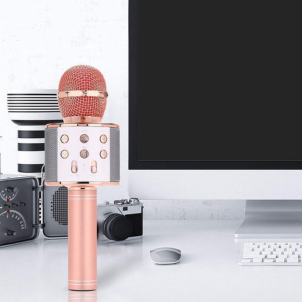 Microfono Karaoke Wireless con Altoparlante Integrato – Bluetooth, Registrazione, Effetto Eco, Multifunzione