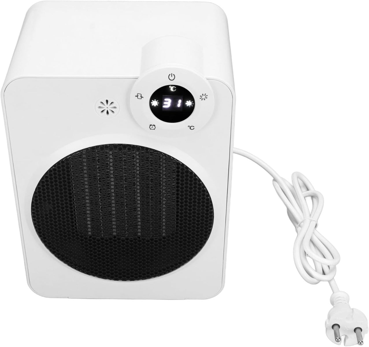 Riscaldatore per Cuccia per Animali Domestici 2000W con Telecomando, 3 Velocità e Flusso d'Aria Grandangolare