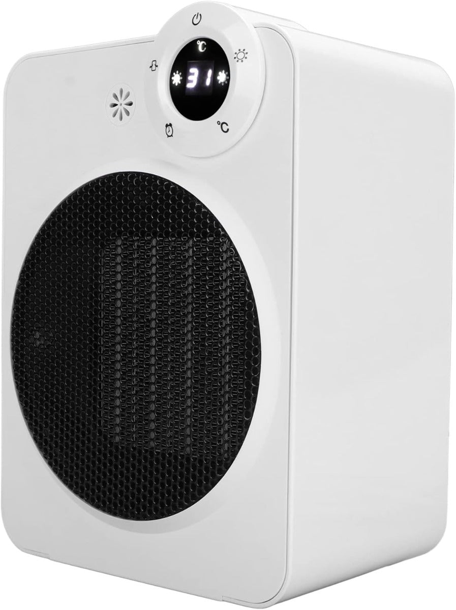 Riscaldatore per Cuccia per Animali Domestici 2000W con Telecomando, 3 Velocità e Flusso d'Aria Grandangolare