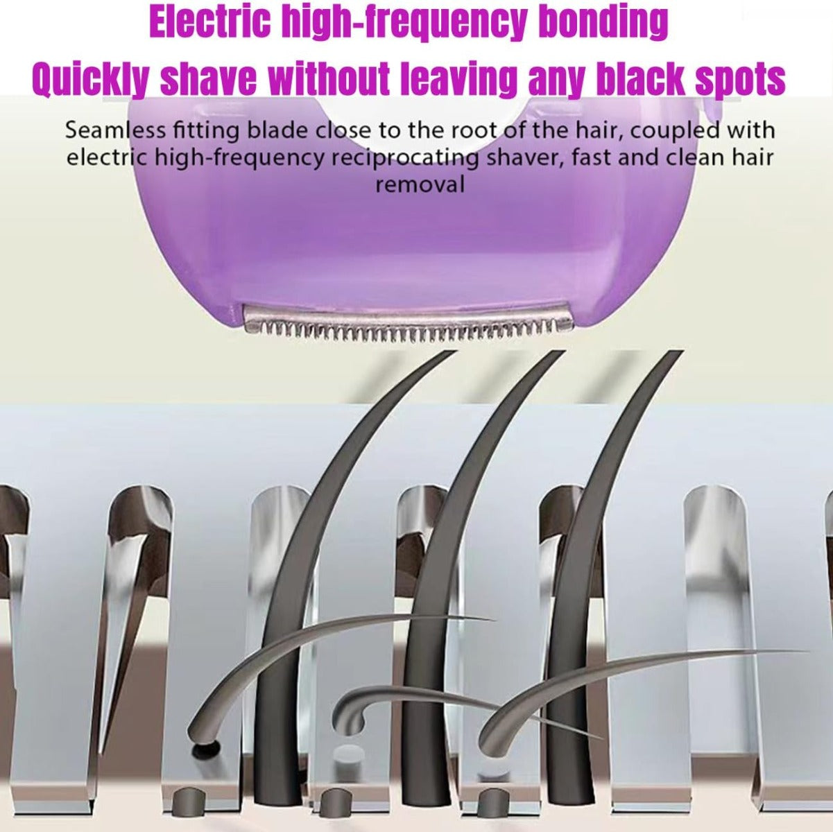 Epilatore Elettrico Ricaricabile per Donna – Rimozione Peli Indolore e Impermeabile