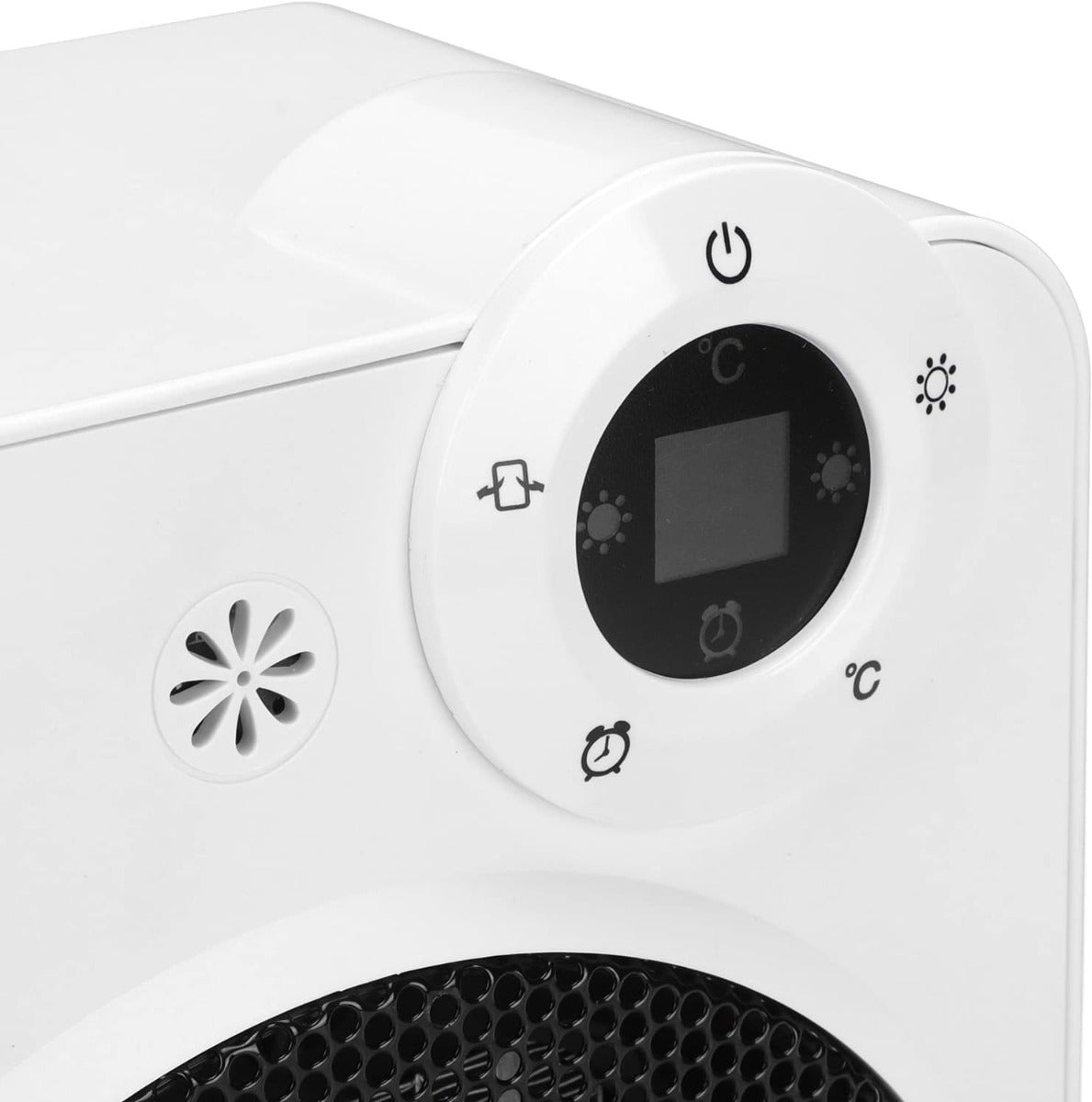 Riscaldatore per Cuccia per Animali Domestici 2000W con Telecomando, 3 Velocità e Flusso d'Aria Grandangolare