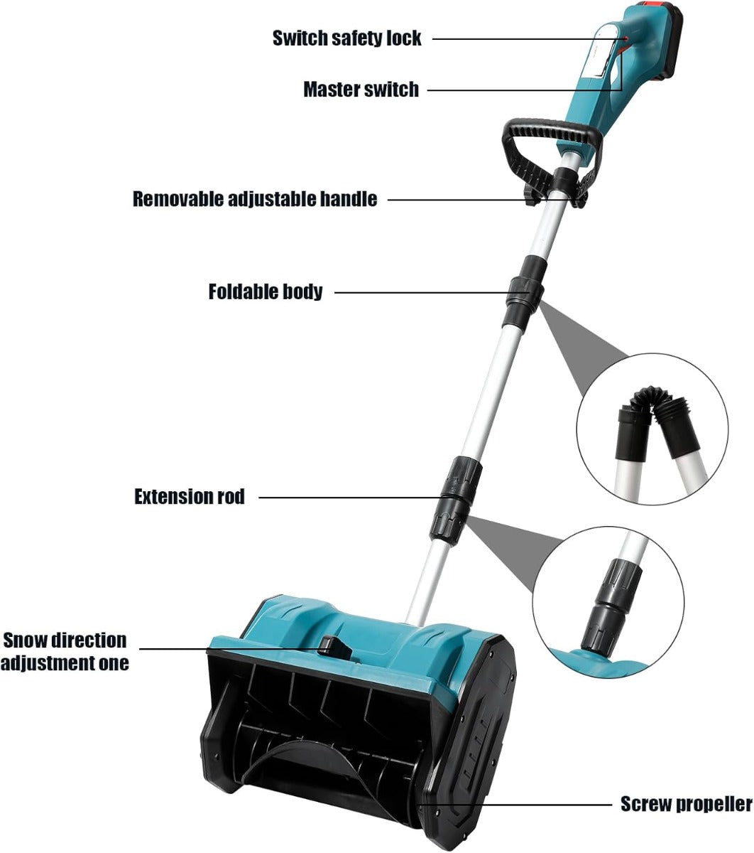 Spazzaneve a batteria Leggera, Compatta e Versatile professionale