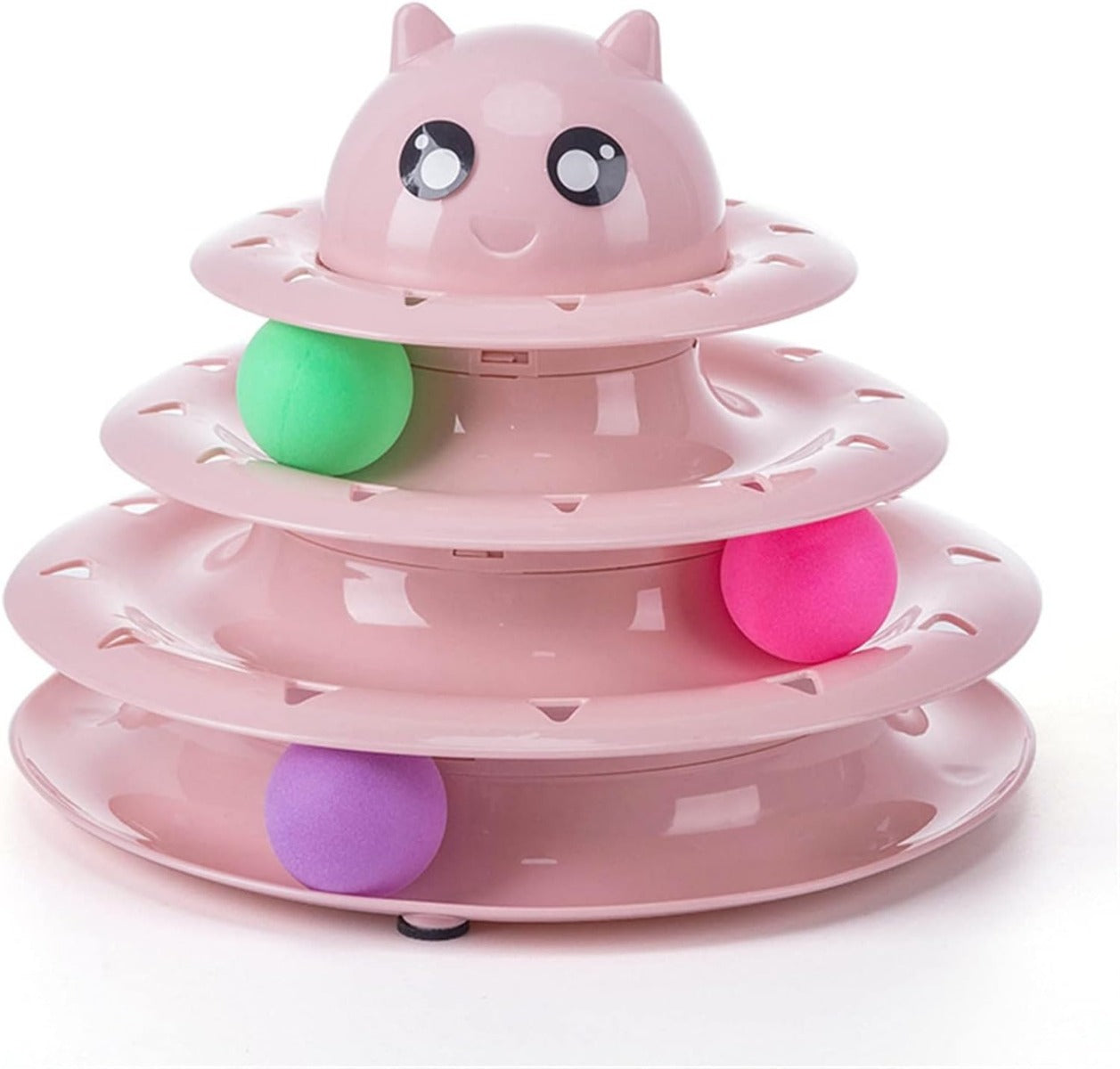 Torre a 3 Livelli per Gatti con Palline in Movimento – Gioco Interattivo Stimolante