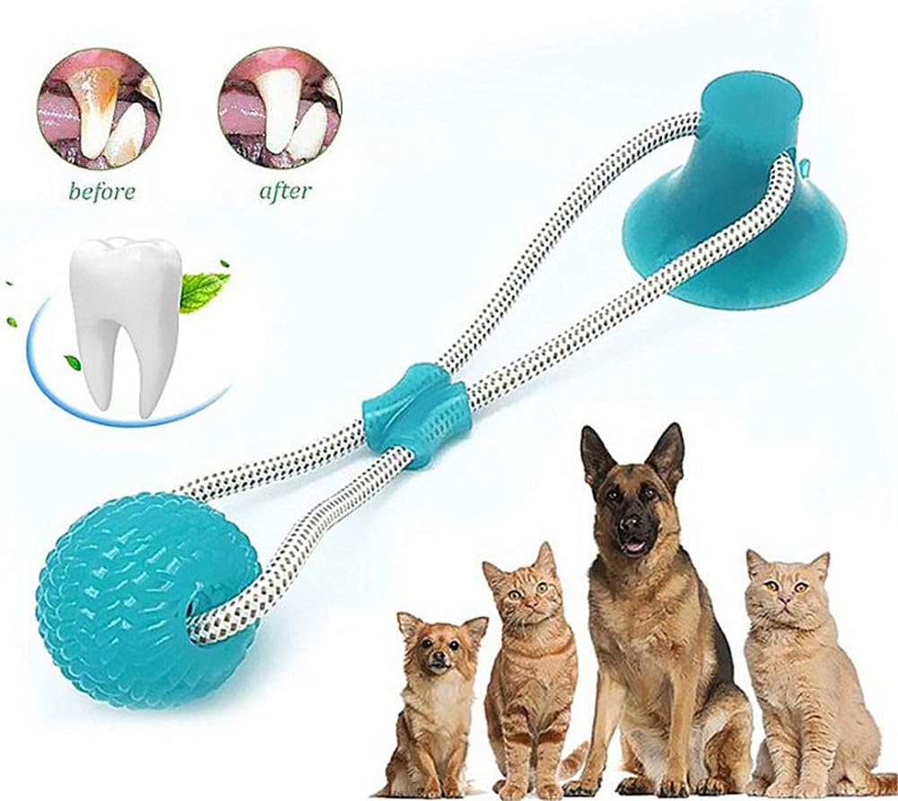 Giocattolo Interattivo da Tiro per Cani con Ventosa – Antinoia, Pulizia dei Denti, Morbido e Resistente