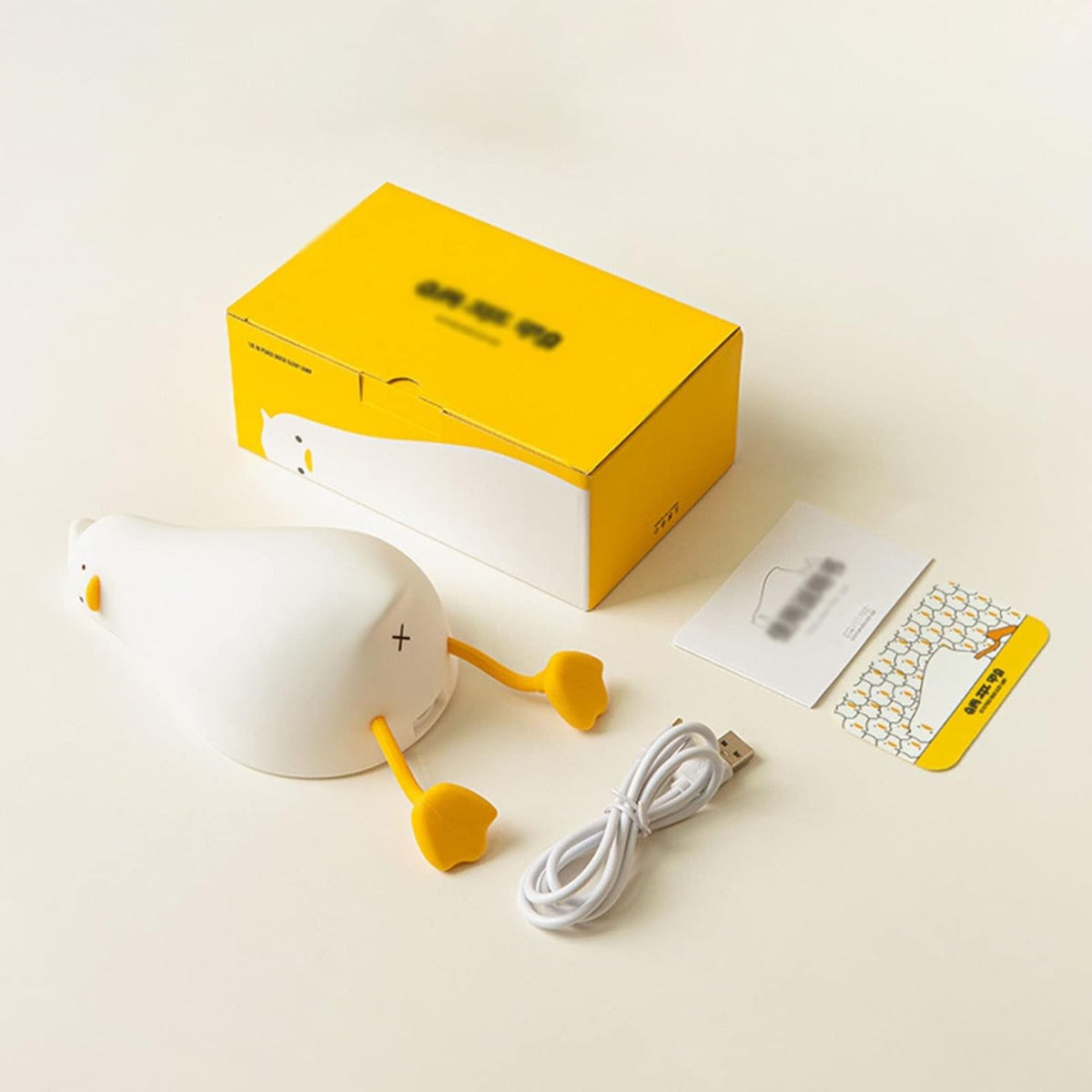 Luce Notturna a Forma di Anatra – Lampada LED Ricaricabile in Silicone