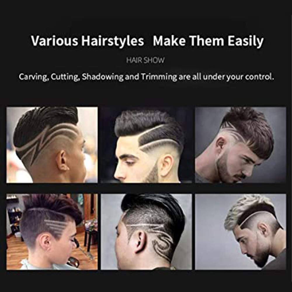 Tagliacapelli dragone Professionale Ricarica USB T-Outliner Uomo Barbiere Barba Elettrica Trimmer e Precisione Impermeabile con 4 Pettini