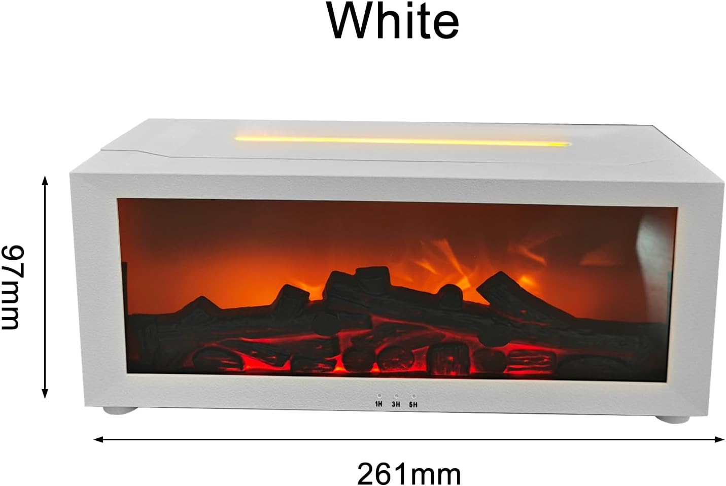 Diffusore di Oli Essenziali Fiamma 3D con Telecomando e 7 Luci LED – Diffusore Aroma Ambiente Modello Caminetto per Casa, Ufficio e Studio Yoga