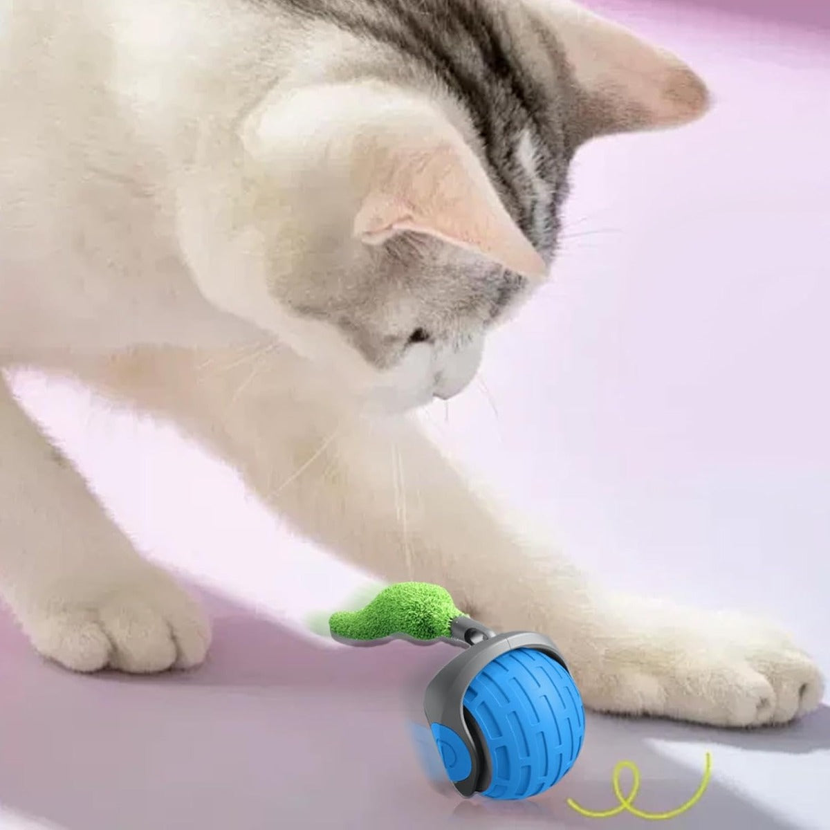 Palla Interattiva per Gatti e Cani, Giocattolo Automatico con Movimento Attivato, Perfetta per Gioco Indoor e Outdoor