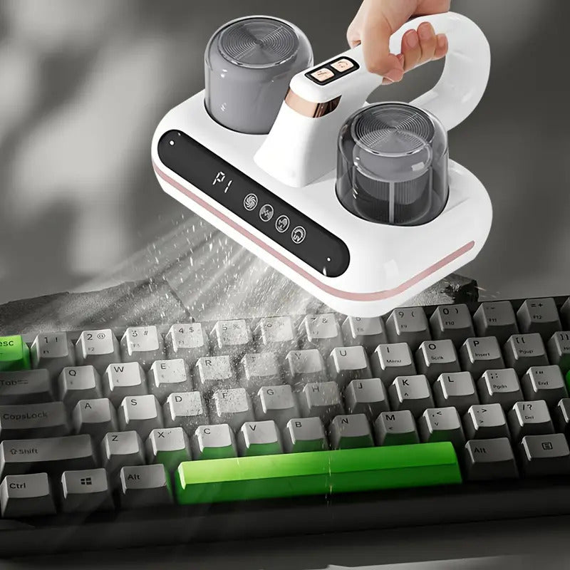 Ultra spin aspirapolvere battimaterasso con luce uv-c,, antiacaro, antibatterica, rimuove allergeni e polvere