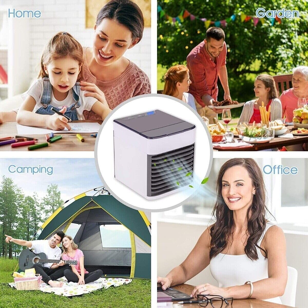 Condizionatore Portatile con Funzione Deumidificatore, Timer, Display LED e Modalità Silenziosa