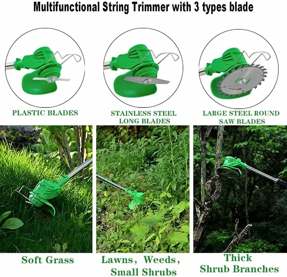 Decespugliatore con 2 Batteria Multifunzione 3 in 1