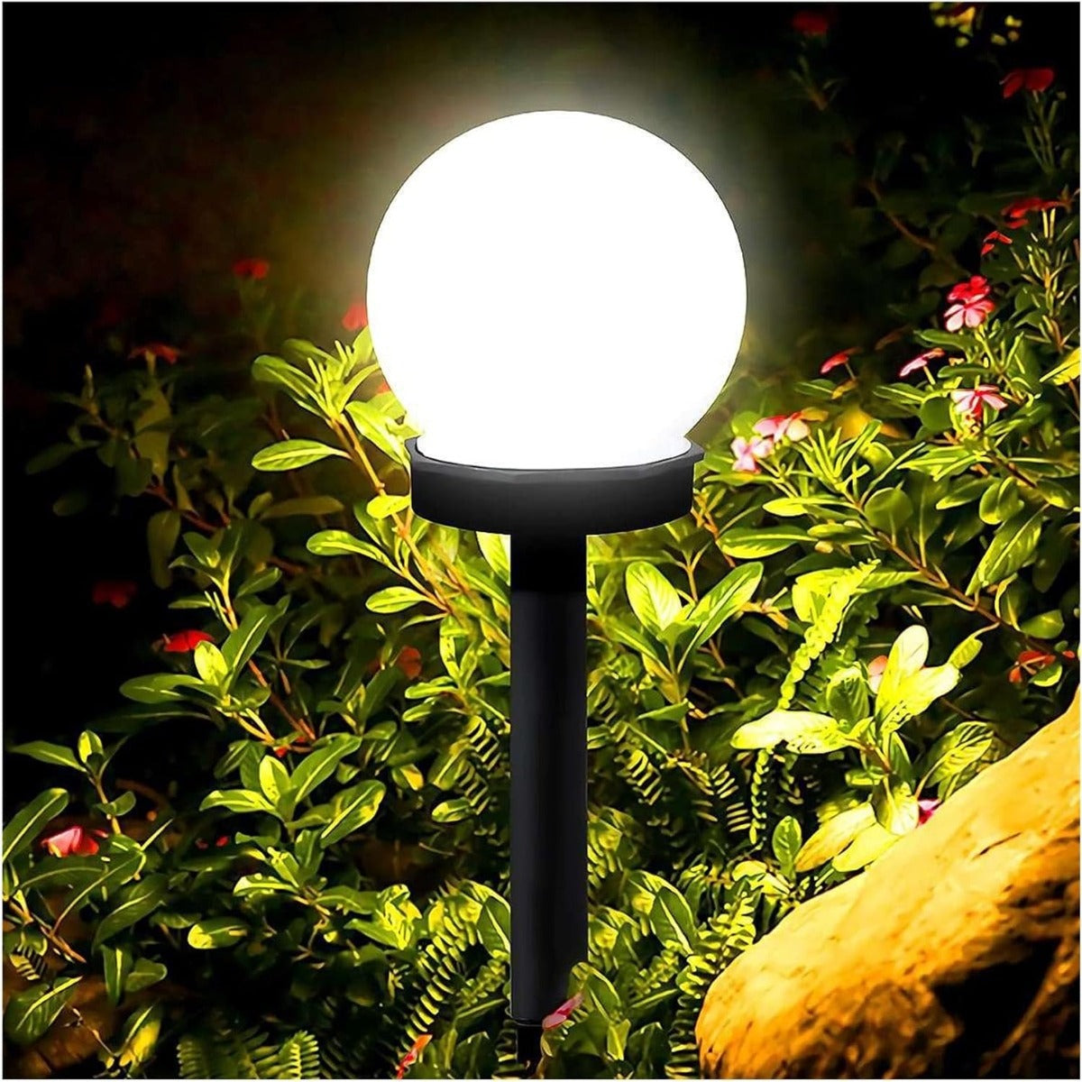 Lampada Solare da Giardino TE-B0164, LED Multicolore e Bianco, Stile Moderno, Impermeabile IP65