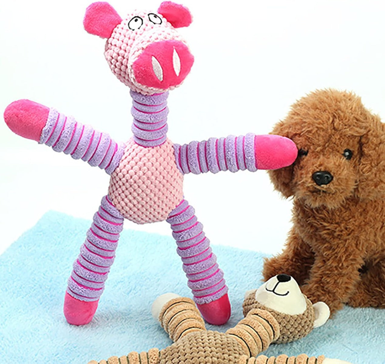 Giocattolo in Peluche per Cani – Morbido e Resistente al Morso con Suono