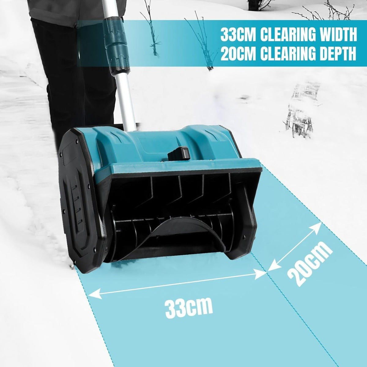 Spazzaneve a batteria Leggera, Compatta e Versatile professionale