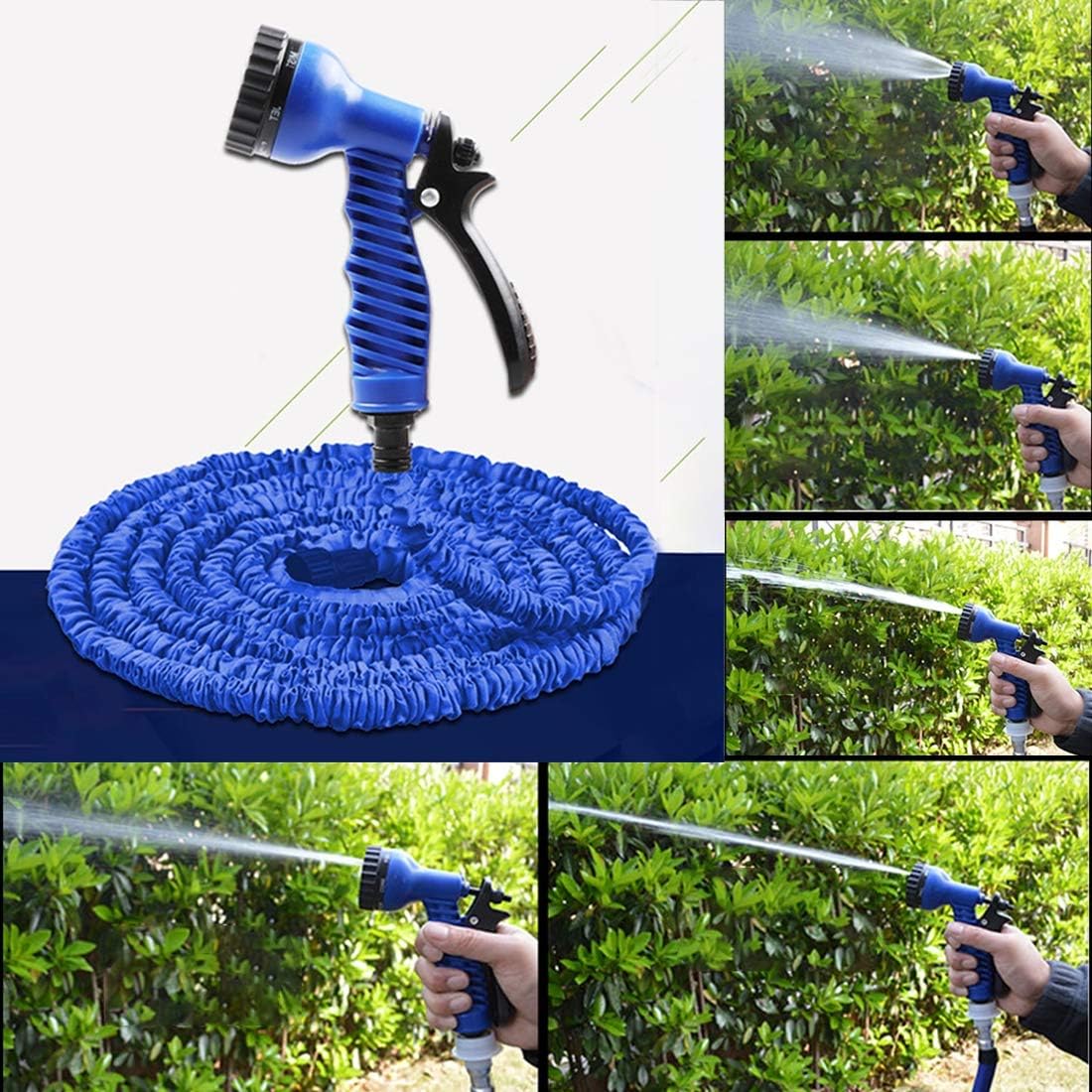 Tubo Estensibile da Giardino 15 Metri – Flessibile, Leggero, con Pistola a Spruzzo Multifunzione