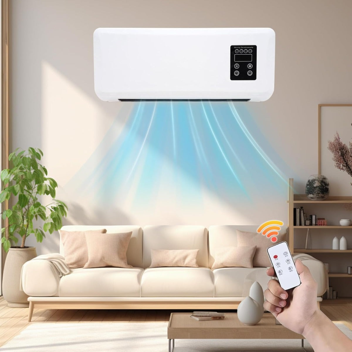 Ventilatore da Parete 2 in 1 con Telecomando