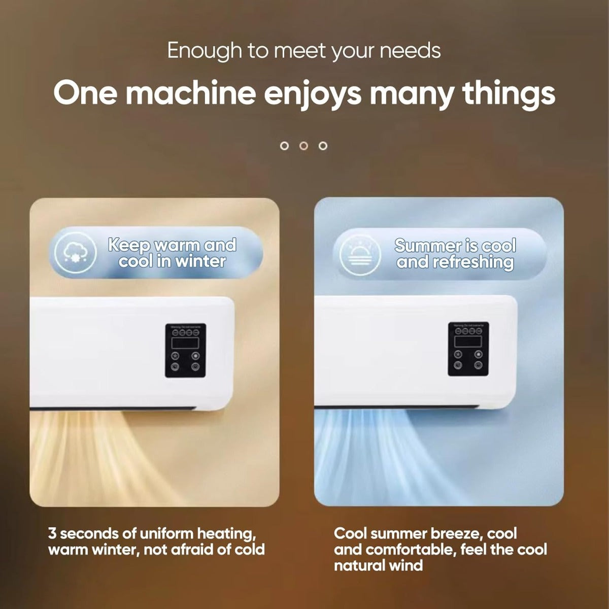 Ventilatore da Parete 2 in 1 con Telecomando