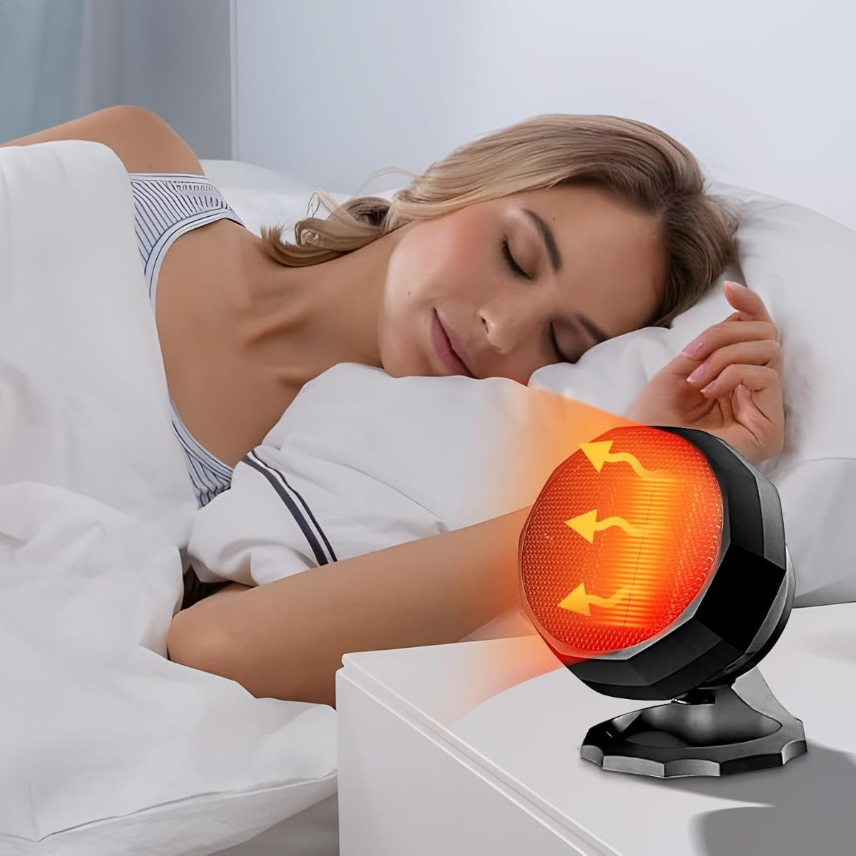 Stufa Elettrica da Tavolo 2000 W – Riscaldatore Portatile e Silenzioso con Riscaldamento Rapido per Ambienti Interni