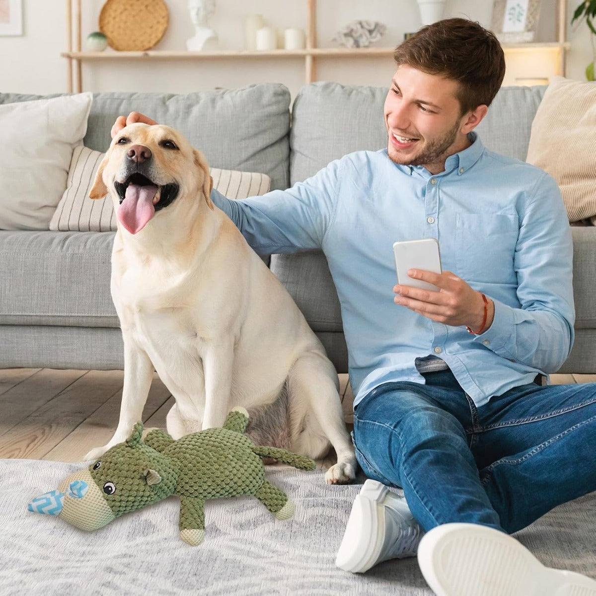 Giocattolo Morbido da Masticare per Cani – Con Suono e Design a Forma di Animale